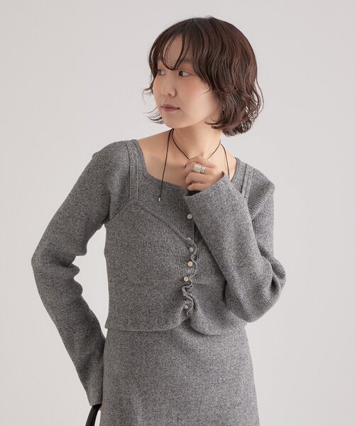 mystic（ミスティック） ワンピース ニットビスチェ付き ワンピース