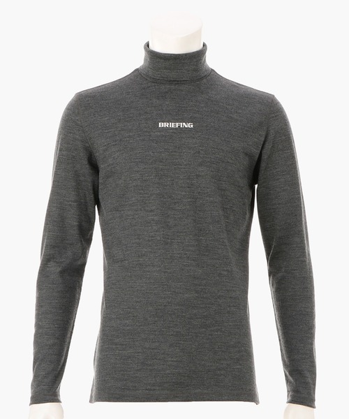 BRIEFING グレー ハイネック長袖シャツ BRIEFING（ブリーフィング） 長袖Tシャツ M グレー メンズ : ZOZOTOWN