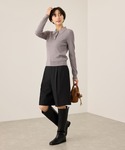 ハーフパンツ パンツ 短パン ウエストタックハ...の詳細画像3