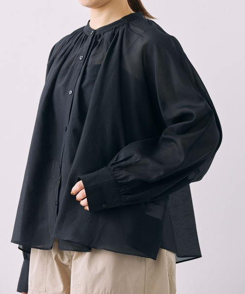 「BABYLONE」 長袖ブラウス フリー ブラック レディース_画像8