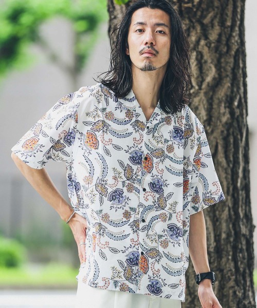 「URBAN RESEARCH Sonny Label」 半袖シャツ LARGE ホワイト系その他 メンズ_画像2