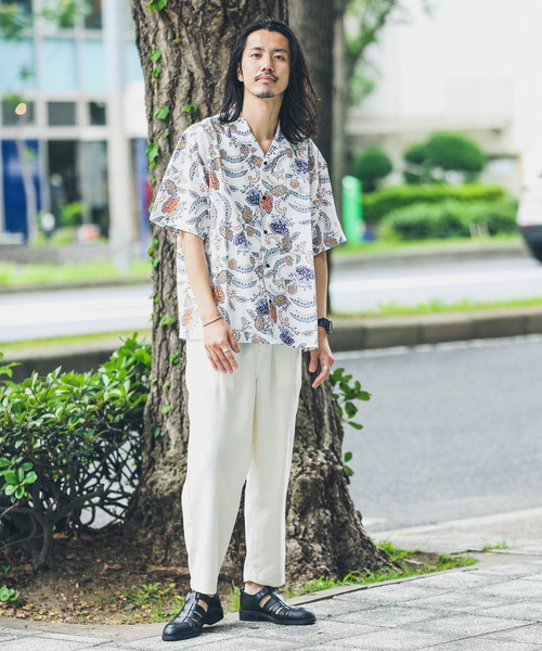 「URBAN RESEARCH Sonny Label」 半袖シャツ LARGE ホワイト系その他 メンズ_画像4