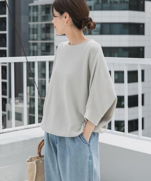 「URBAN RESEARCH DOORS」 半袖ニット MEDIUM ベージュ レディース_画像5