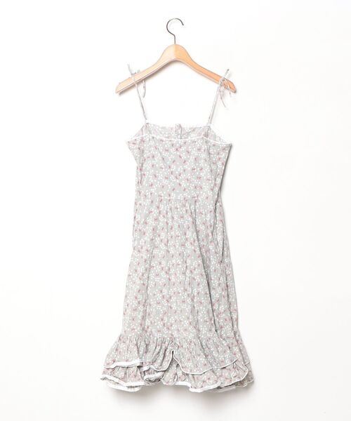 「united bamboo」 花柄サロペットスカート 2 シルバー レディース_画像2