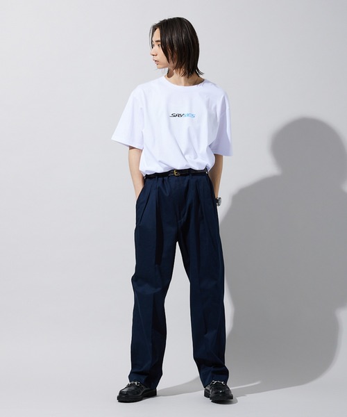「JOURNAL STANDARD」 チノパンツ X-LARGE ワインレッド メンズ_画像4