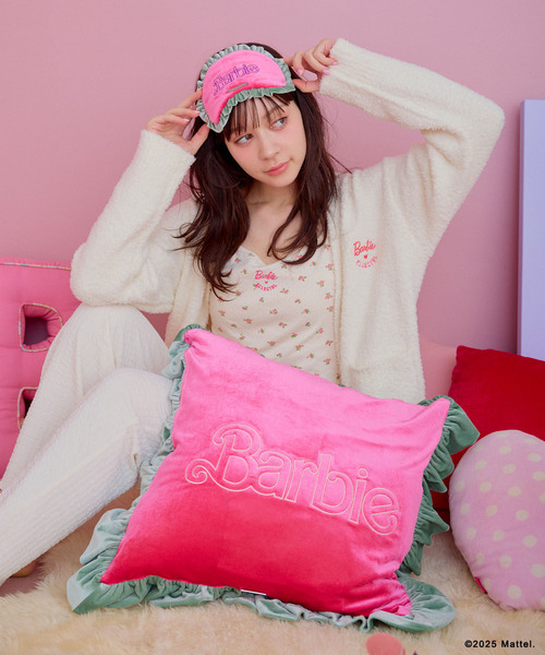 Barbie ハート型クッション クッション クッションカバー 「Barbie×ELLEgirl」ベロアフリル