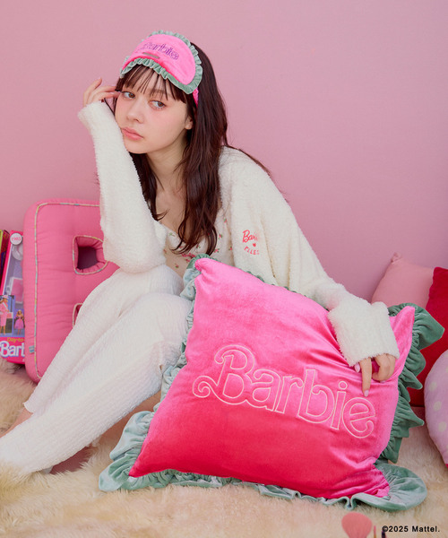 希少 マイメロ 巻きボア バラ クッションカバー 座布団カバー クッション クッションカバー 「Barbie×ELLEgirl」ベロアフリル