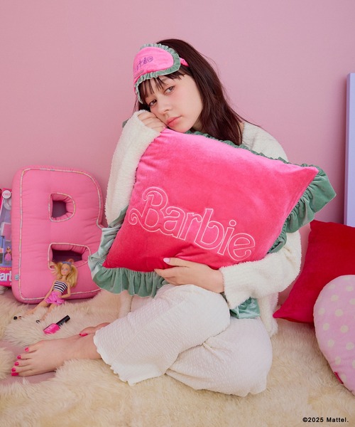 クッション クッションカバー 「Barbie×ELLEgirl」ベロアフリル