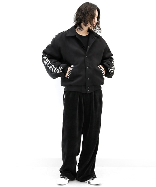 「minsobi」 スウェットカットソー FREE グレー メンズ_画像8