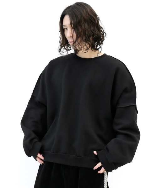 「minsobi」 スウェットカットソー FREE グレー メンズ_画像9