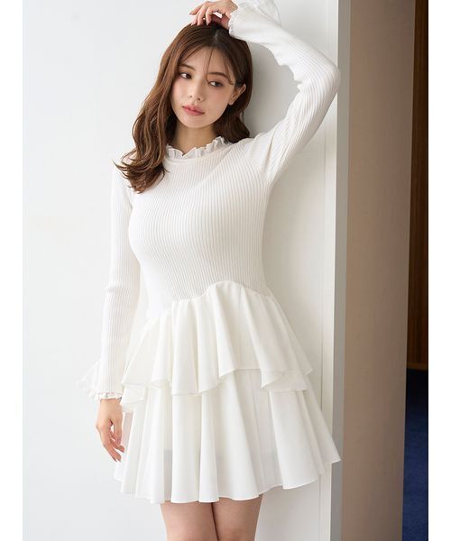 SNIDEL（スナイデル） ワンピース Sustainableドッキングミニニット