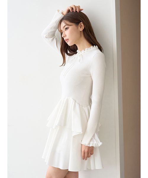 SNIDEL（スナイデル） ワンピース Sustainableドッキングミニニット