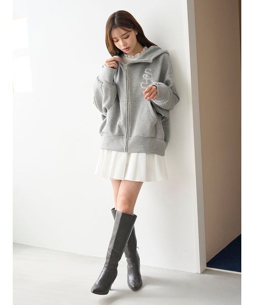新作新品♥️SNIDEL Sustainableドッキングミニニットワンピース Sustainableドッキングミニニットワンピース（ワンピース）｜SNIDEL