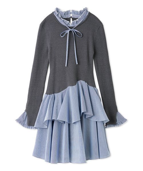 SNIDEL（スナイデル） ワンピース Sustainableドッキングミニニット