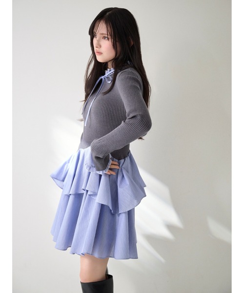 SNIDEL（スナイデル） ワンピース Sustainableドッキングミニニット