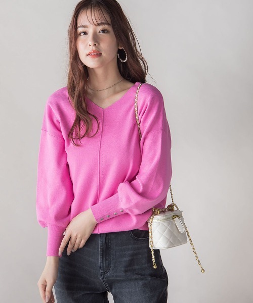 「VICKY」 長袖ニット M オフホワイト レディース_画像5