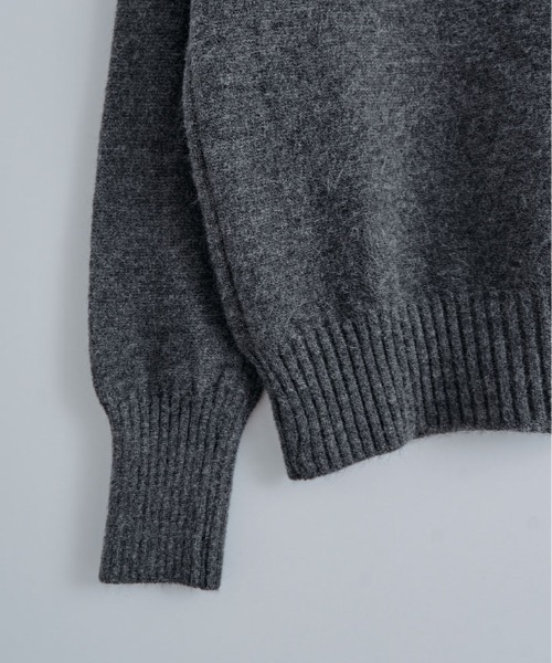 ニット セーター アシンメトリー ネック デザイン プルオーバー