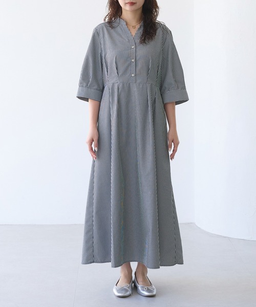 「LAVEANGE」 半袖ワンピース 4L ブラック レディース_画像2