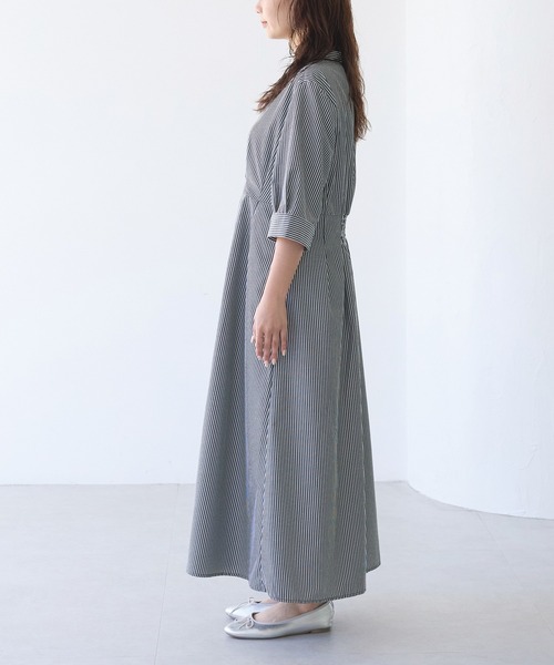 「LAVEANGE」 半袖ワンピース 4L ブラック レディース_画像3