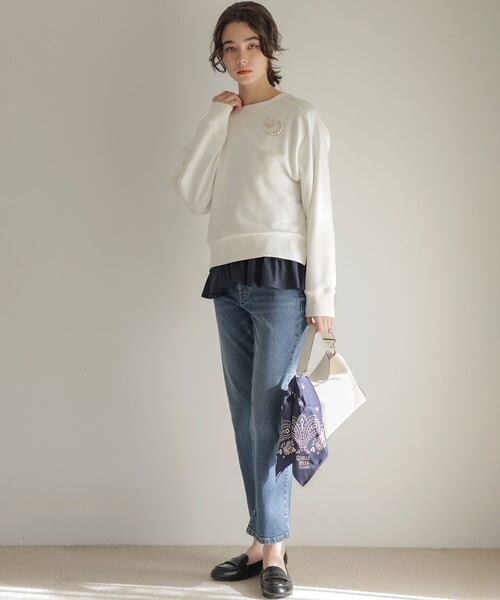 tシャツ フリルシャツコンビ ロングTシャツ レディース : ZOZOTOWN