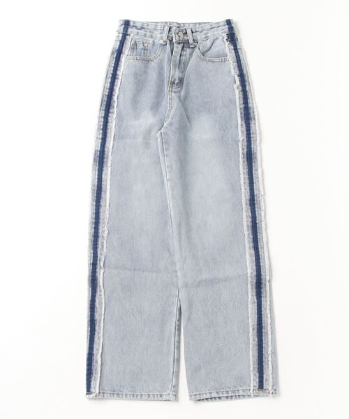 「Shelly island」 デニムパンツ L ブルー レディース_画像2