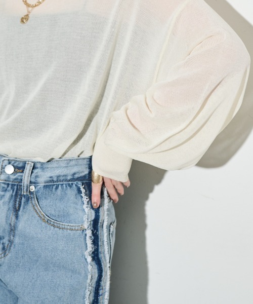 「Shelly island」 デニムパンツ L ブルー レディース_画像7