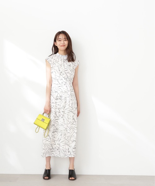「N.（N. Natural Beauty Basic）」 ノースリーブワンピース SMALL ホワイト系その他 レディース_画像4