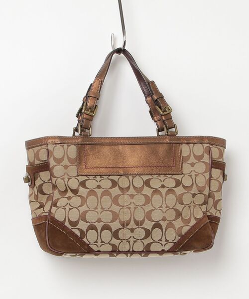 COACH ベージュ レザー ハンドバッグ COACH（コーチ） ハンドバッグ - ベージュ レディース : ZOZOTOWN