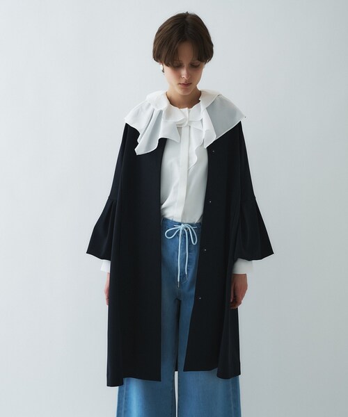 cloenc（クロエンス） ノーカラーコート コート 「セットアップ