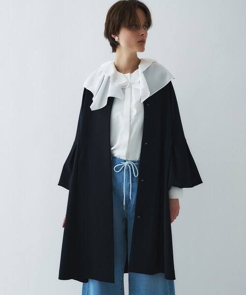 cloenc（クロエンス） ノーカラーコート コート 「セットアップ