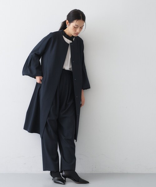 cloenc（クロエンス） ノーカラーコート コート 「セットアップ