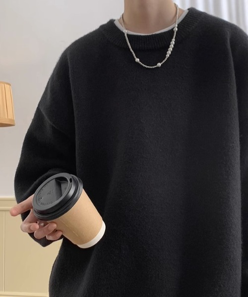 「link lot」 長袖ニット L ブラウン メンズ_画像6