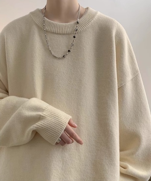 「link lot」 長袖ニット L ブラウン メンズ_画像8