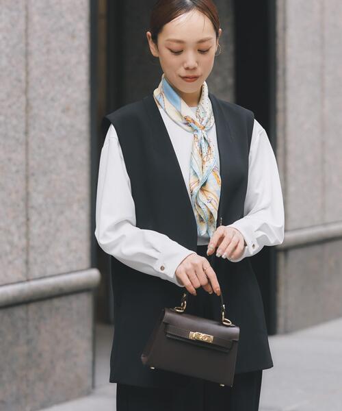 ベスト ジレ ストレッチツイルジレ レディース : ZOZOTOWN Yahoo!店