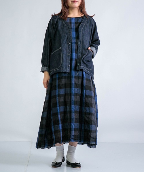 Honnete（オネット） ワンピース S/SLV Side Gathered Dress