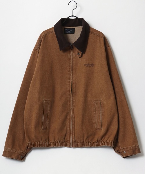 「Mark Gonzales」 デニムジャケット X-LARGE ブラウン メンズ_画像2