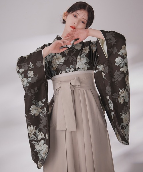 sugar nine 着物 卒業袴3点セット 二尺袖着物 帯 袴 レディース