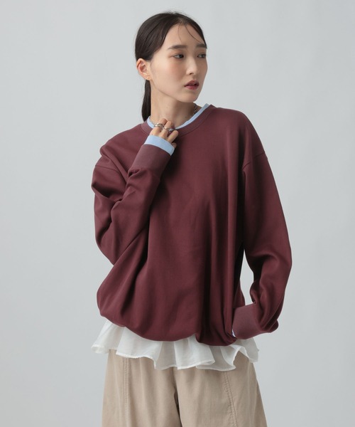 LEPSIM（レプシィム） tシャツ 配色リブプルオーバー 639509 