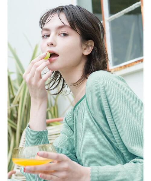 「Te chichi TERRASSE」 コンビワンピース フリ- グリーン レディース_画像7