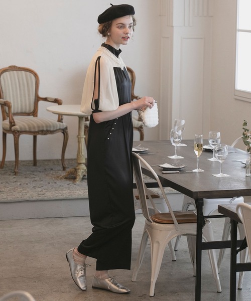 「BONLECILL noir」 オールインワン S~M アンティークシルバー レディース_画像5