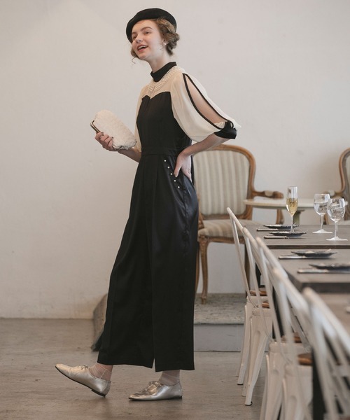 「BONLECILL noir」 オールインワン S~M アンティークシルバー レディース_画像7