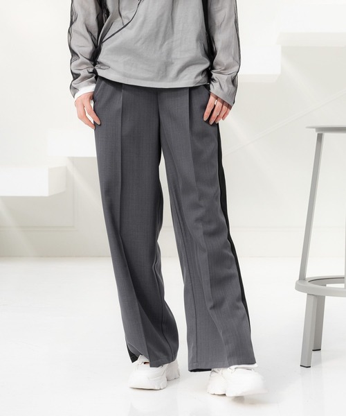 「LAKOLE」 スラックス MEDIUM ブラック レディース_画像5