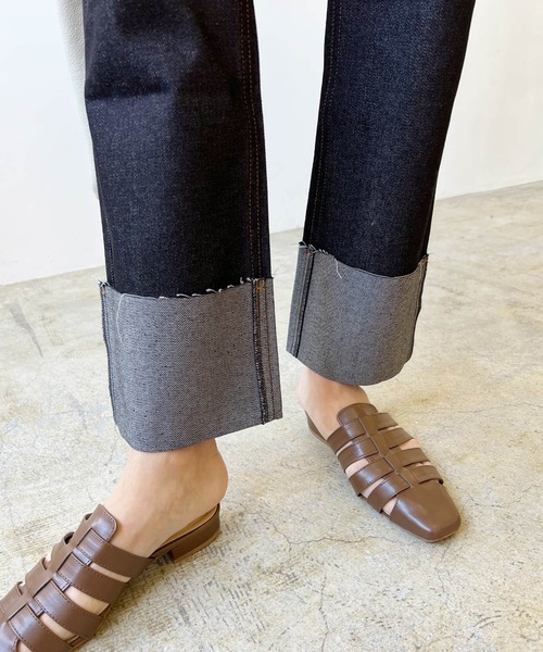 「LIAN」 デニムパンツ SMALL インディゴブルー レディース_画像3