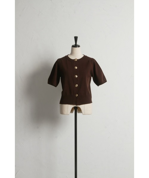 「&. NOSTALGIA」 ニットカーディガン M ブラック レディース_画像2