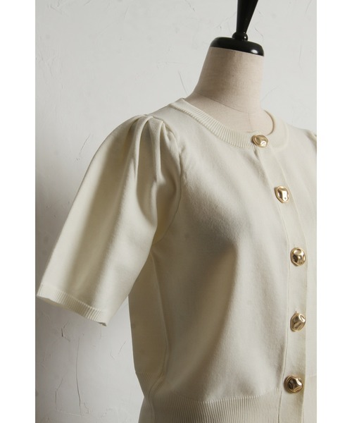 「&. NOSTALGIA」 ニットカーディガン M ブラック レディース_画像9