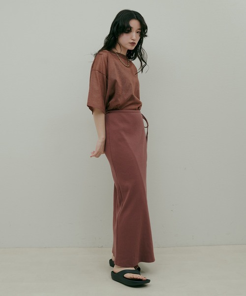 「LARUTA」 スカート LARGE レンガ レディース_画像5