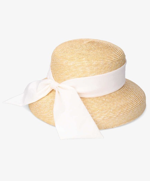 「Chapeau d' O」 ストローハット M/57.5cm ブラック レディース_画像8
