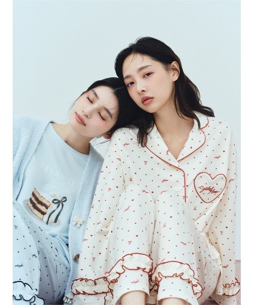 SNIDEL HOME パジャマ ルームウェア 「Milcrea」ケーキ釦ニット