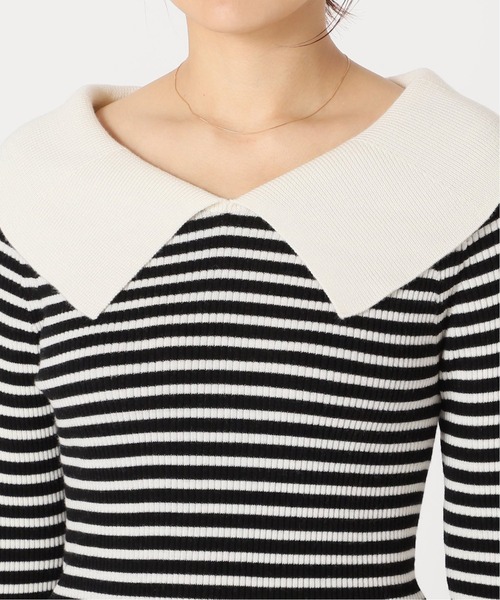 「IENA」 長袖ニット FREE ブラック レディース_画像3