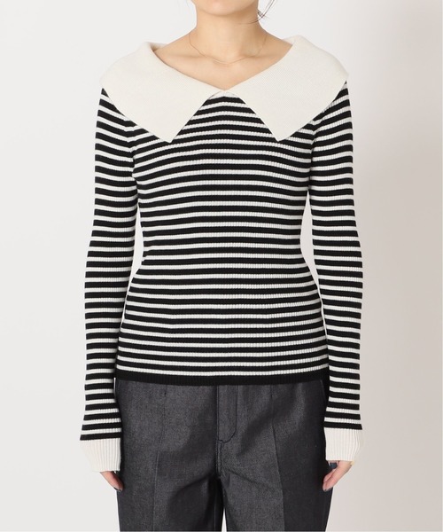 「IENA」 長袖ニット FREE ブラック レディース_画像7